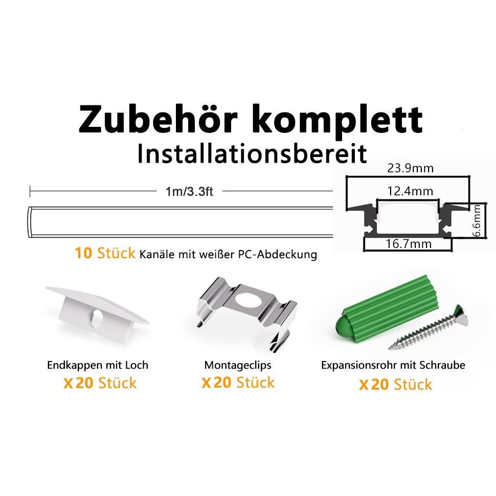 LED-Lichtstreifen, LED-Beleuchtung für Büro und Homeoffice – Detailansicht 37