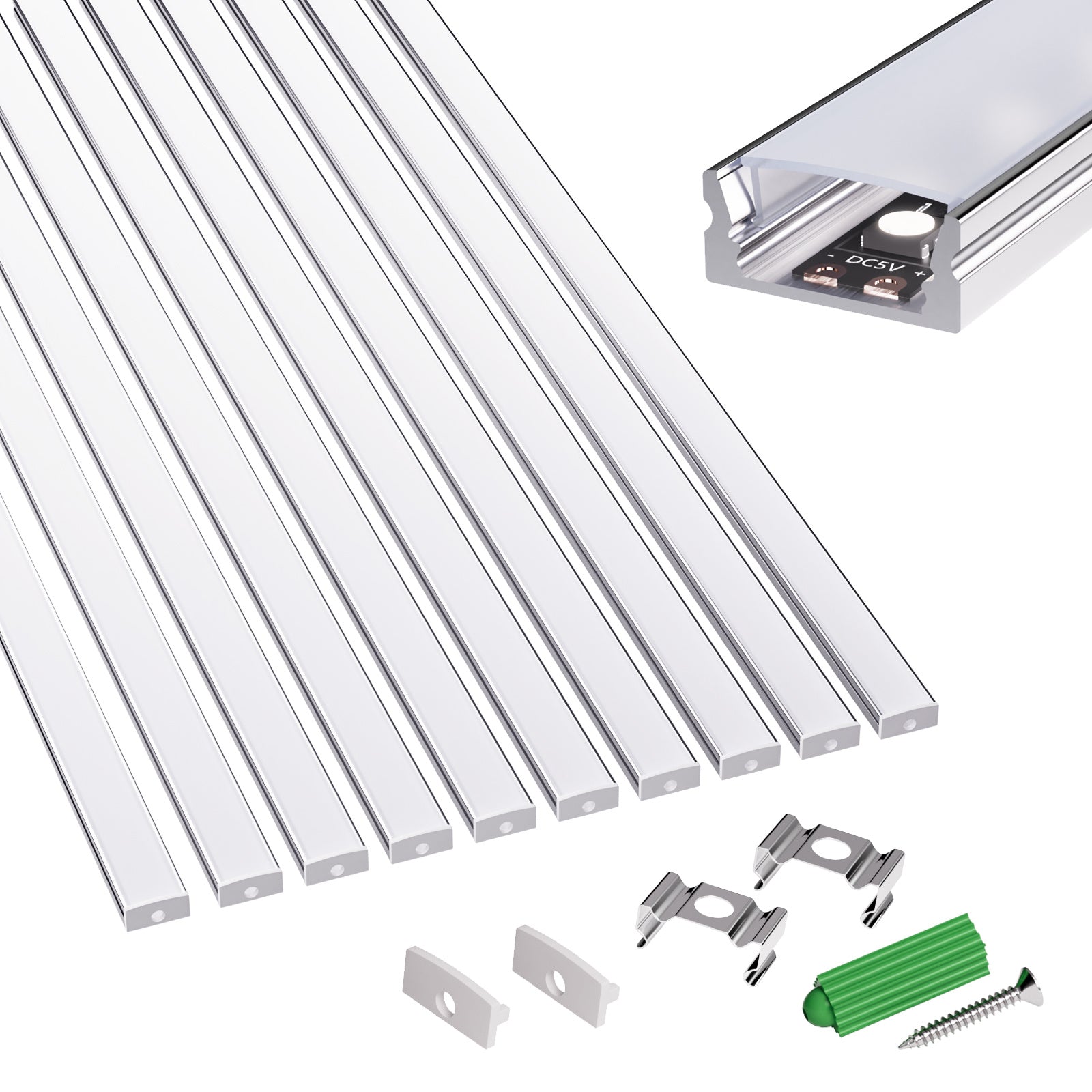 LED-Lichtstreifen, LED-Beleuchtung für Büro und Homeoffice – Detailansicht 40