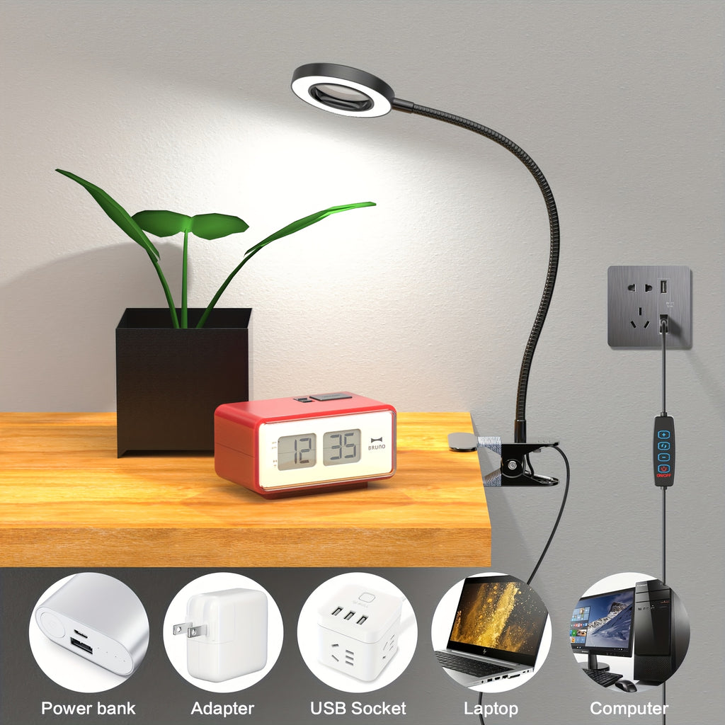 LED-Lupe, LED-Beleuchtung für Arbeitszimmer und Homeoffice – Detailansicht 7
