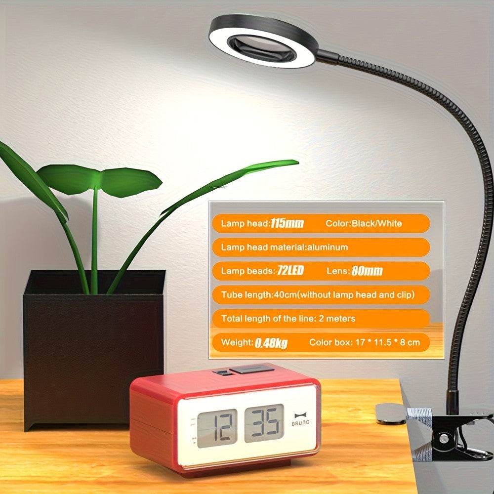 LED-Lupe, LED-Beleuchtung für Arbeitszimmer und Homeoffice – Detailansicht 14