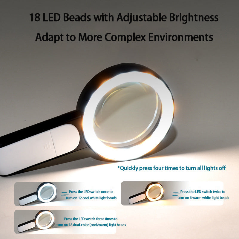 LED-Lupe, LED-Beleuchtung für Camping und Reisen – Detailansicht 6