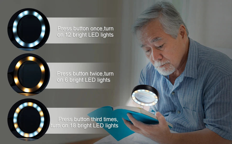LED-Lupe, LED-Beleuchtung für Camping und Reisen – Detailansicht 11