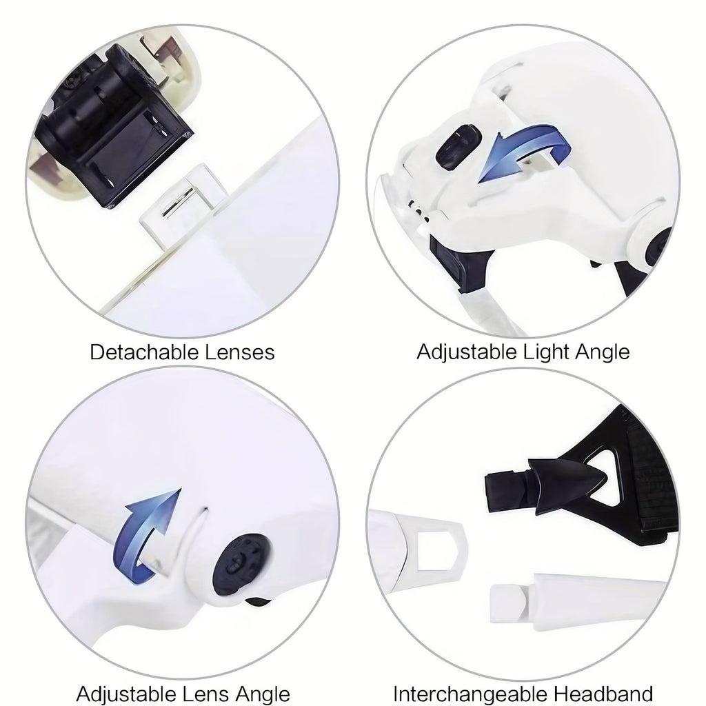 LED-Lupe, LED-Beleuchtung für Feinarbeiten im Nahbereich und Alltag – Detailansicht 7
