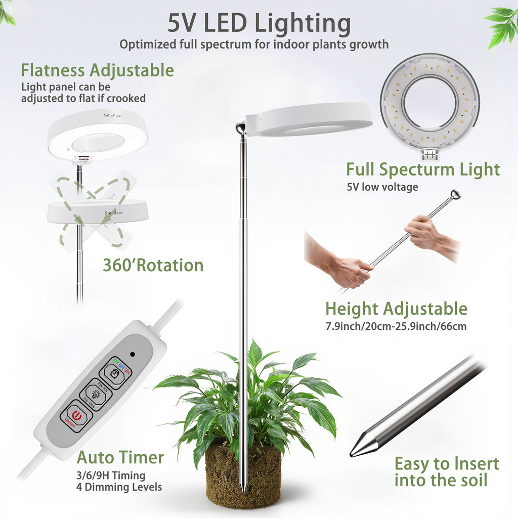 LED-Pflanzenlampen, LED-Beleuchtung für Garten und Terrasse – Detailansicht 7