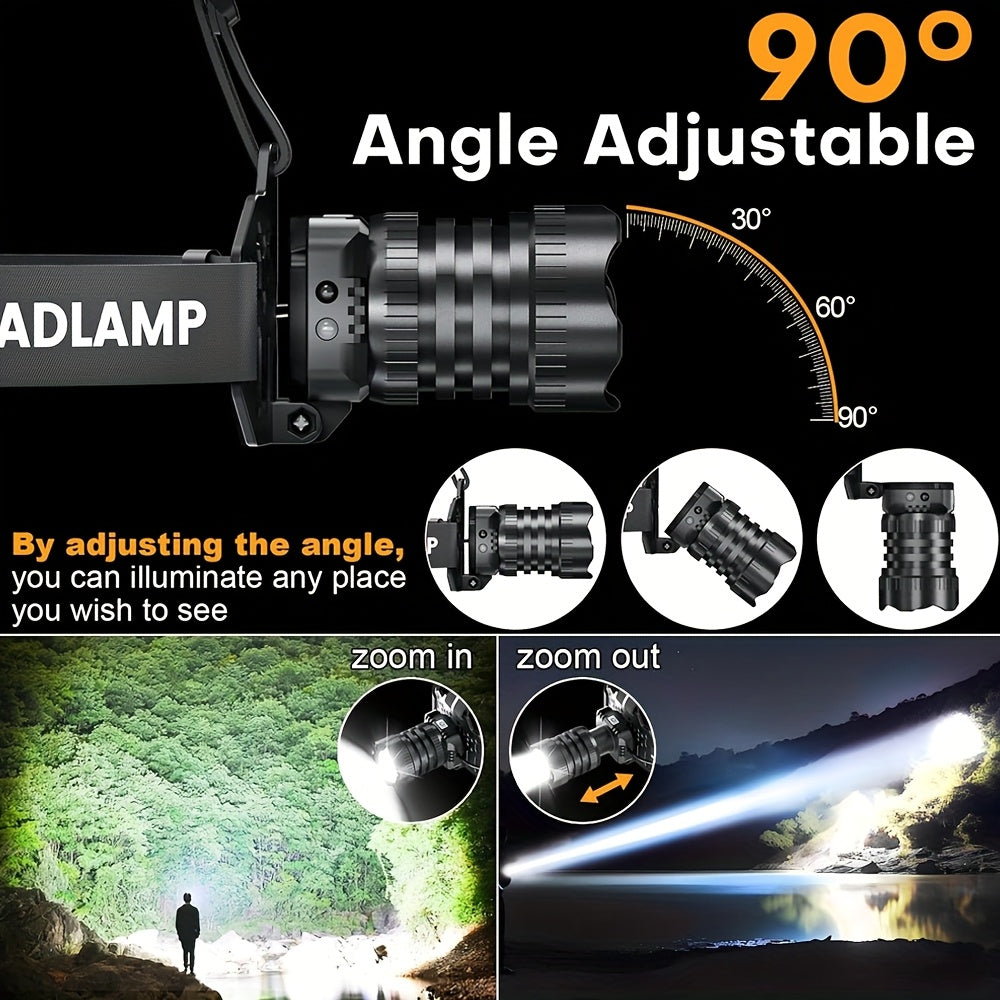 LED-Stirnlampe, 2 Stück für Reisen und Camping – Detailansicht 6