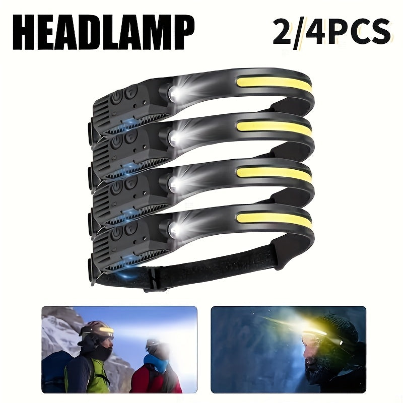 LED-Stirnlampe, 2St für Camping – Hauptansicht