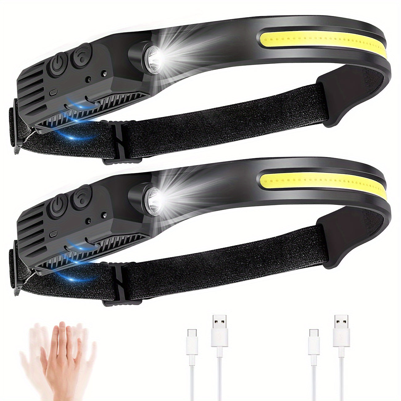 LED-Stirnlampe, 2St für Camping – Detailansicht 5