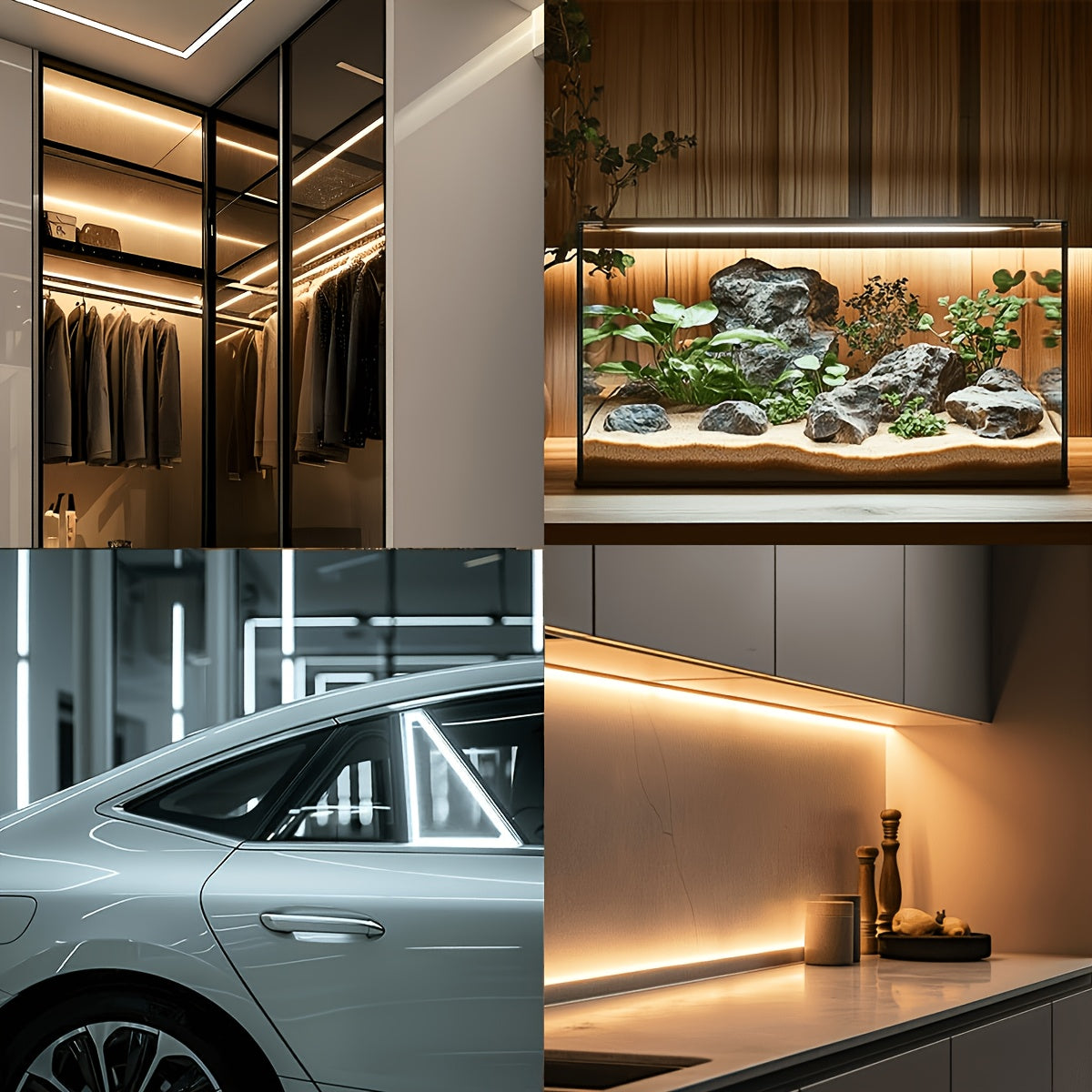 LED Streifen Licht, LED-Beleuchtung für Küche und Essbereich – Detailansicht 3