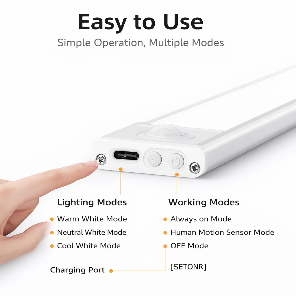 LED-Unterschrankleuchte, 4400 mAh für Küche – Detailansicht 2