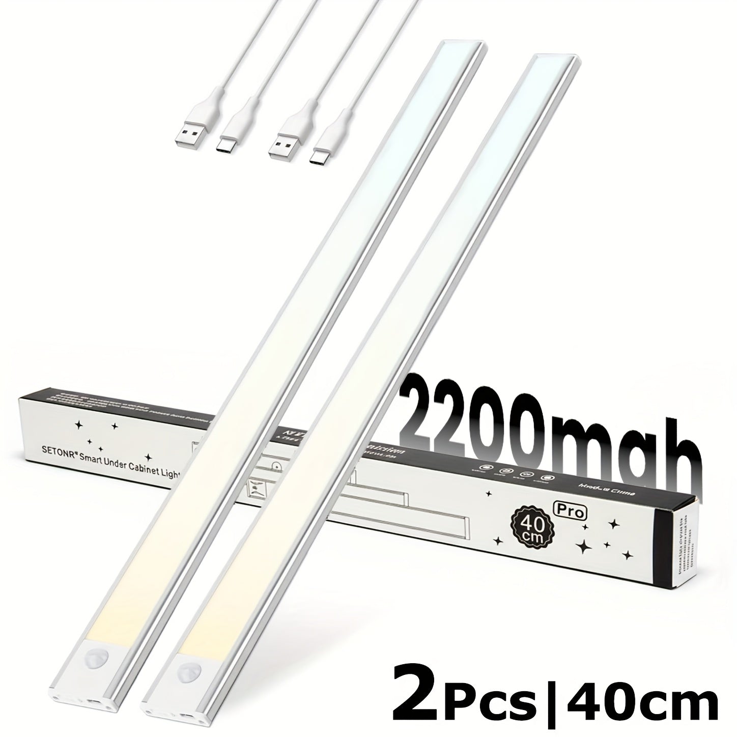 LED-Unterschrankleuchte, 4400 mAh für Küche – Detailansicht 12