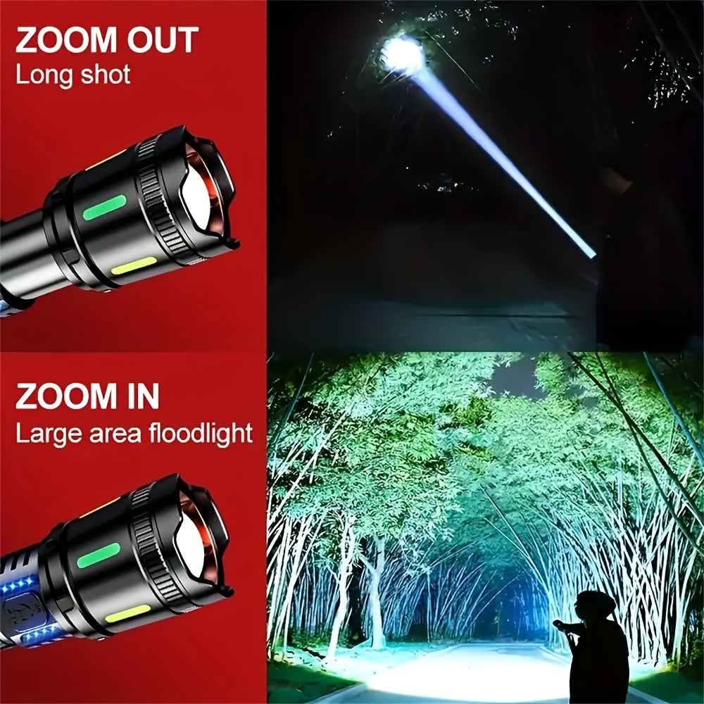 Leistungsstarke Wiederaufladbare Taschenlampe, LED-Beleuchtung für Camping und Reisen – Hauptansicht