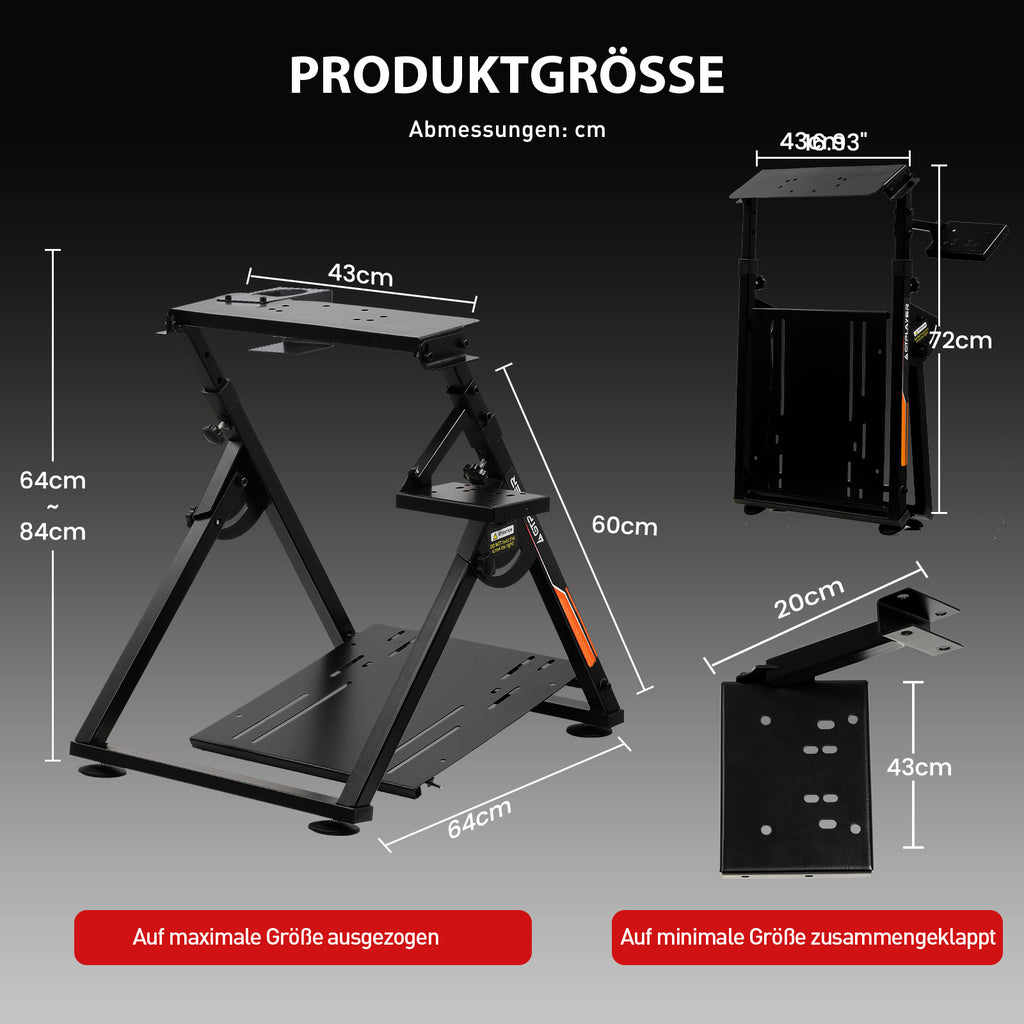 Lenkradhüllen, ORANGE für Lenkrad Gaming Wheel Stand Racing und Fahrzeug – Detailansicht 4