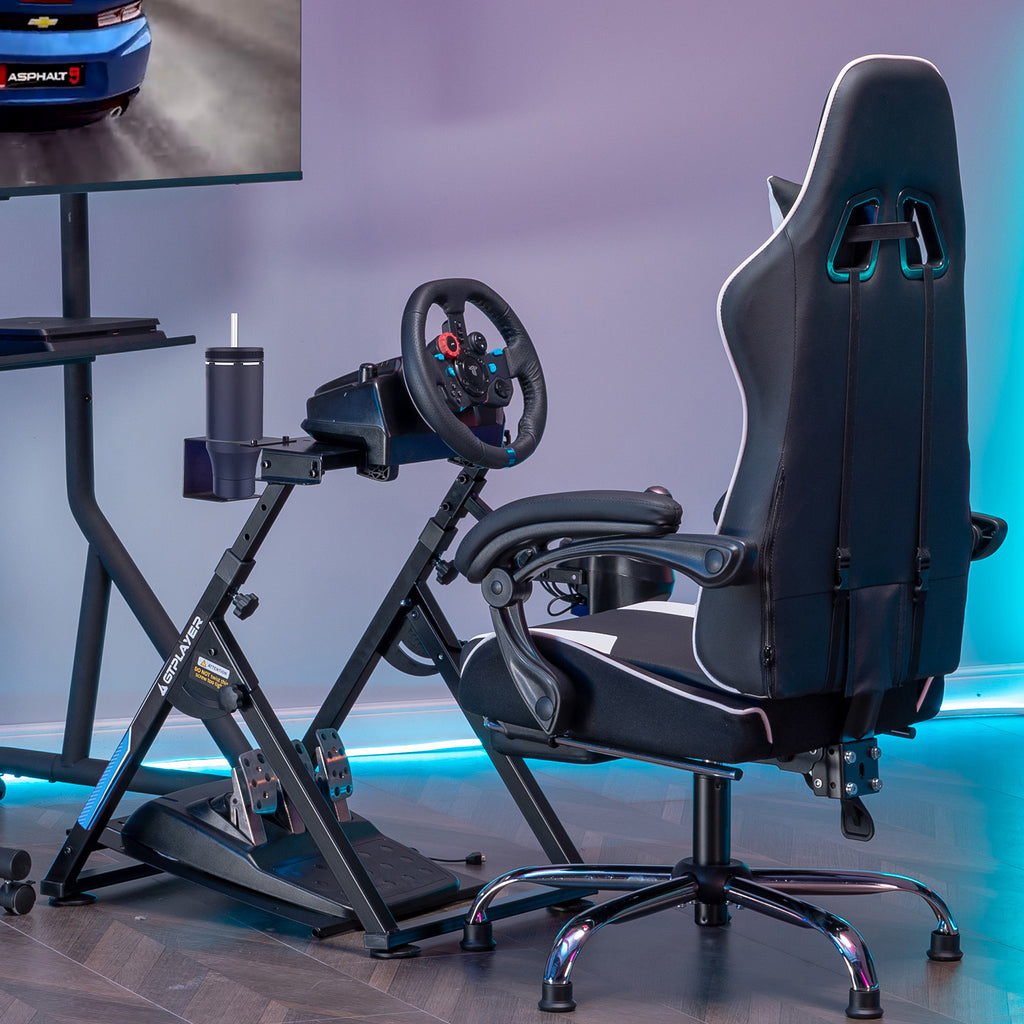 Lenkradhüllen, ORANGE für Lenkrad Gaming Wheel Stand Racing und Fahrzeug – Detailansicht 15