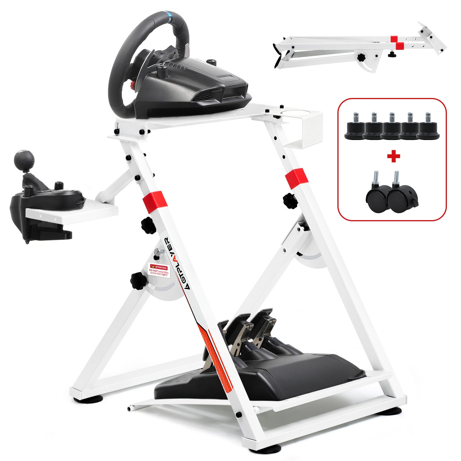 Lenkradhüllen, ORANGE für Lenkrad Gaming Wheel Stand Racing und Fahrzeug – Detailansicht 17