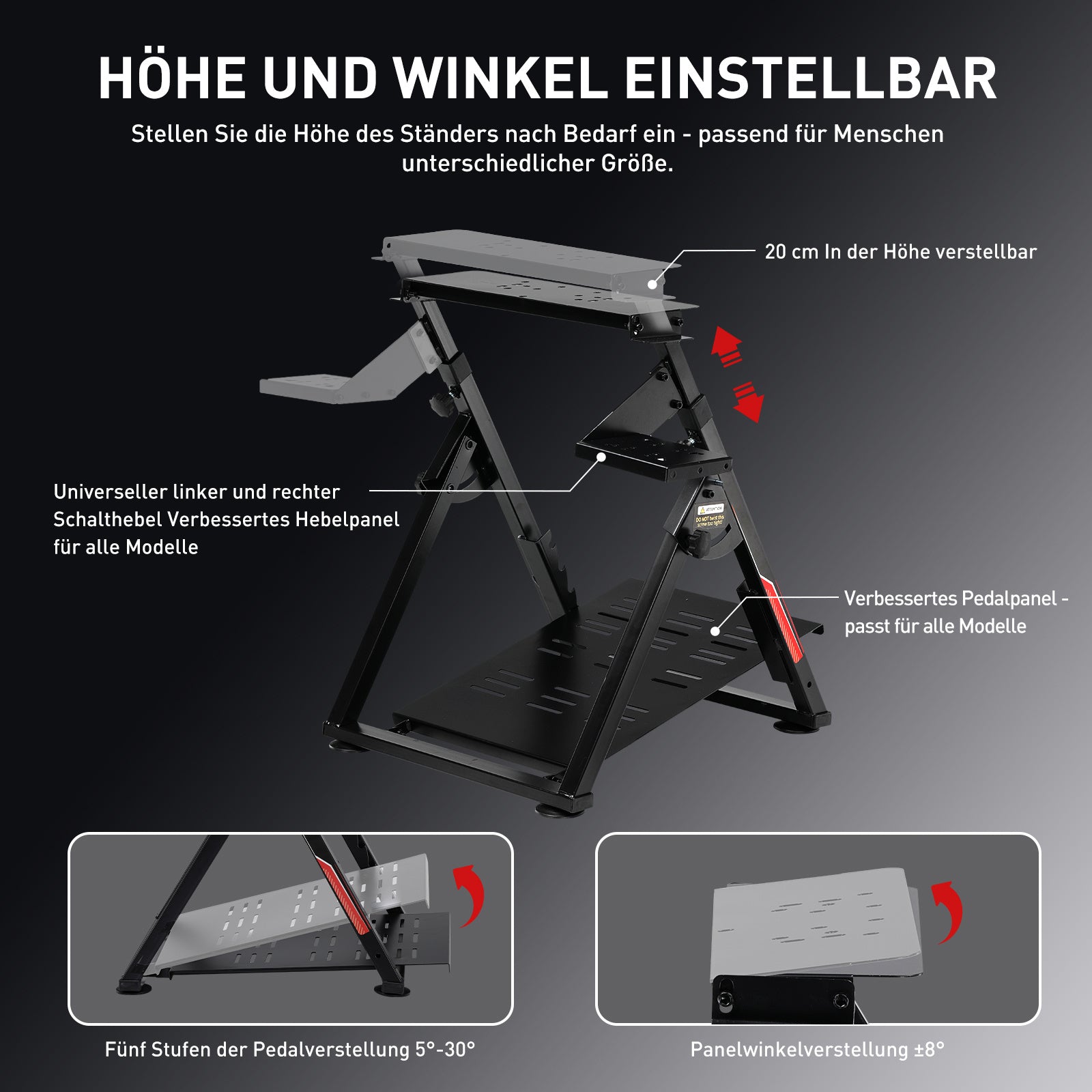 Lenkradhüllen, ORANGE für Lenkrad Gaming Wheel Stand Racing und Fahrzeug – Detailansicht 24