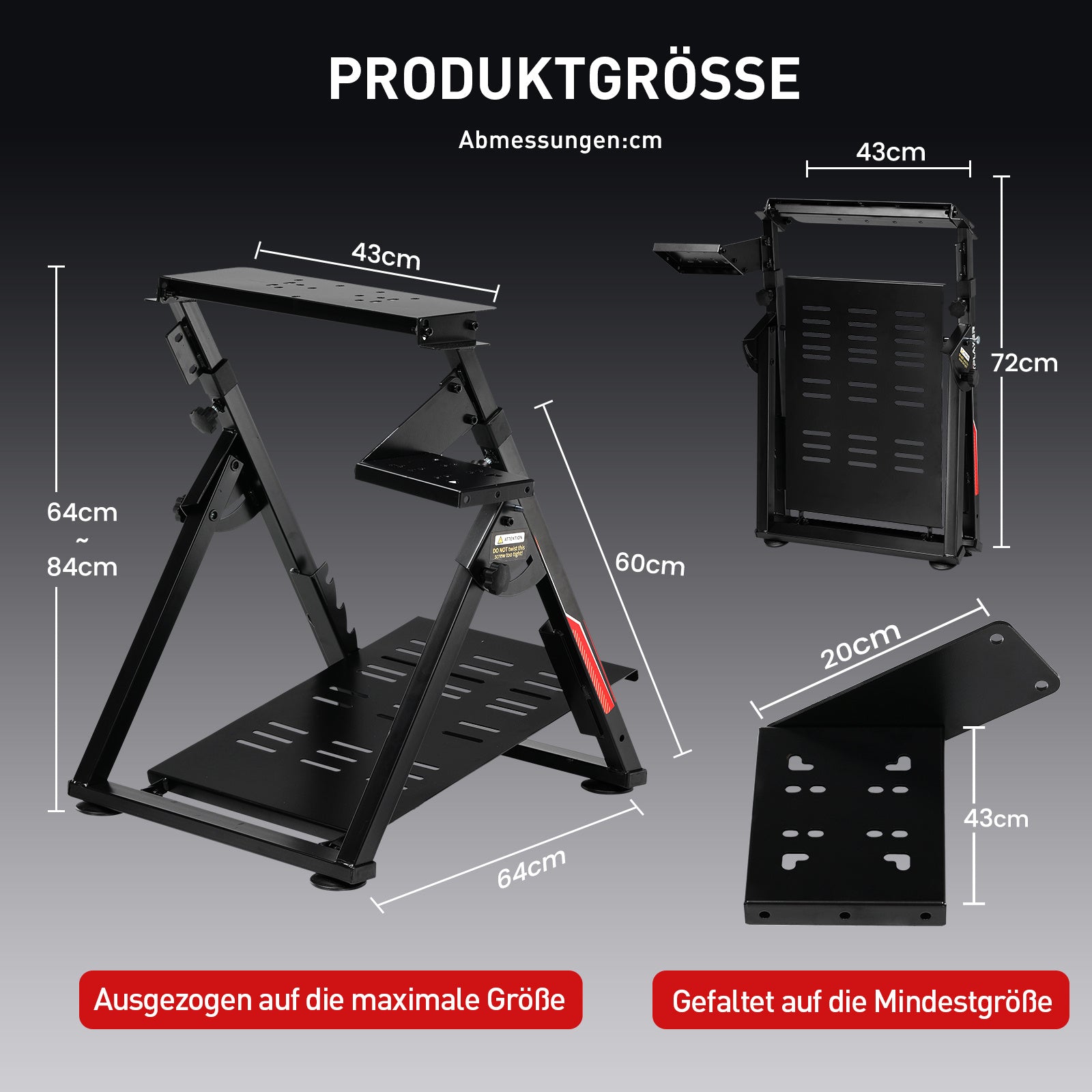 Lenkradhüllen, ORANGE für Lenkrad Gaming Wheel Stand Racing und Fahrzeug – Detailansicht 25