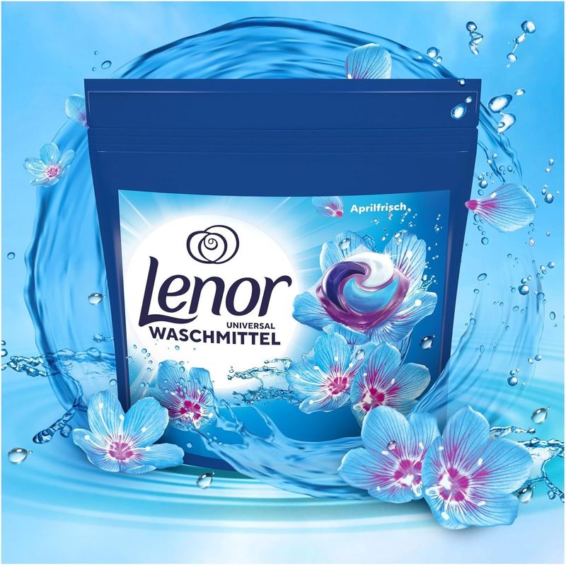 Lenor All-in-1 PODS Aprilfrisch Vollwaschmittel, 1 Packung für Alltag und Zuhause – Detailansicht 3