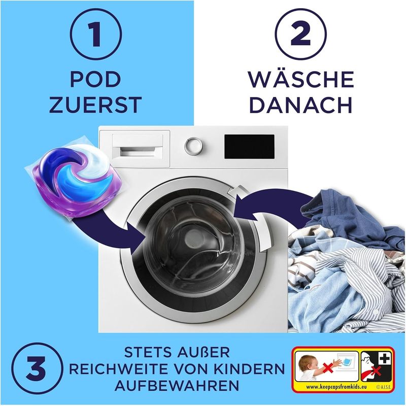 Lenor All-in-1 PODS Aprilfrisch Vollwaschmittel, 1 Packung für Alltag und Zuhause – Detailansicht 5