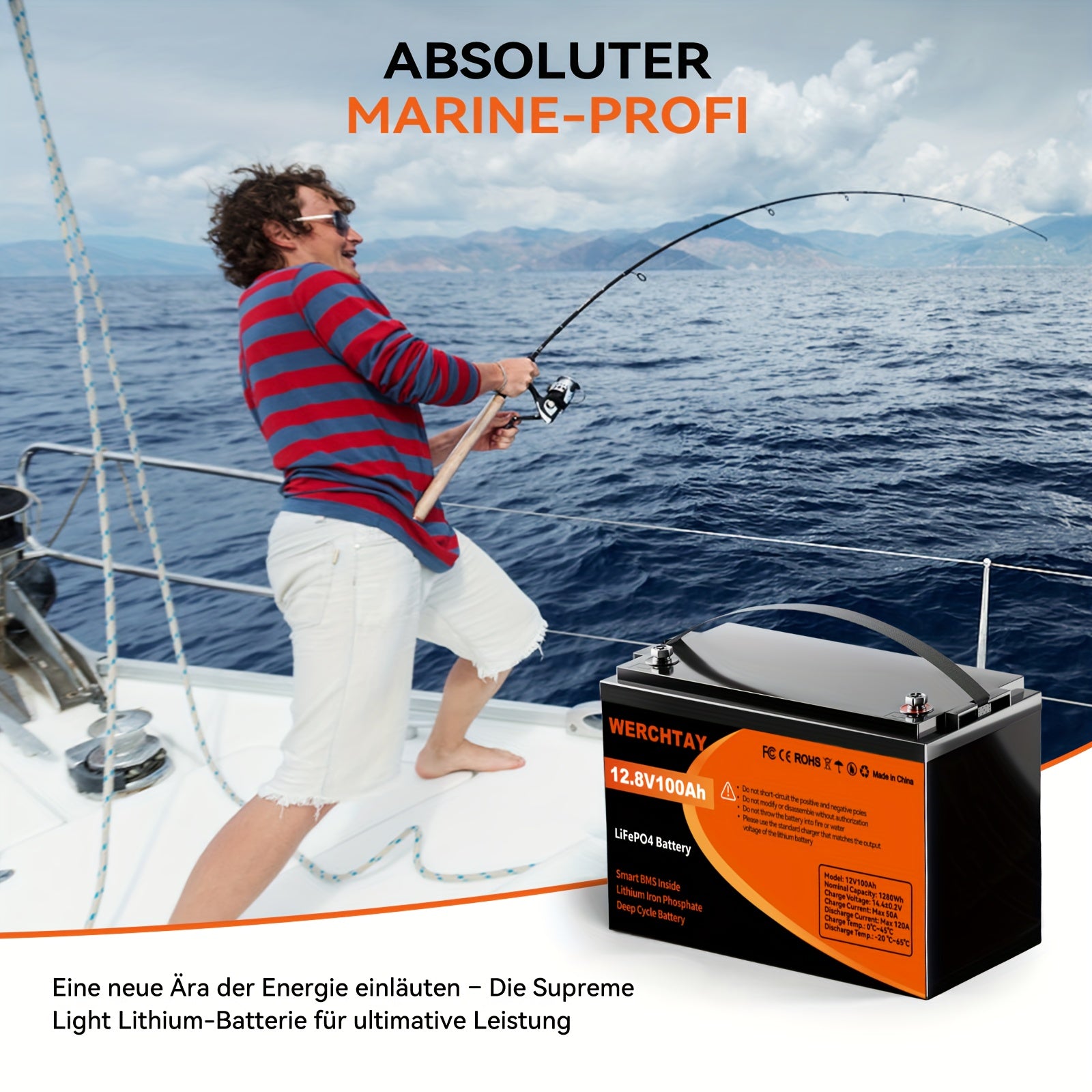 LiFePO4-Batterie, 12,8V für Wohnmobil und Alltag – Detailansicht 6
