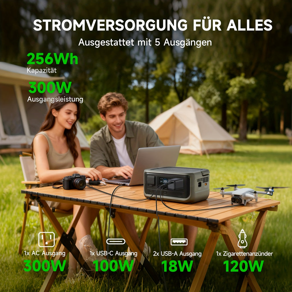 LiFePO4-Batterie, 300W für Camping und Reisen – Detailansicht 9