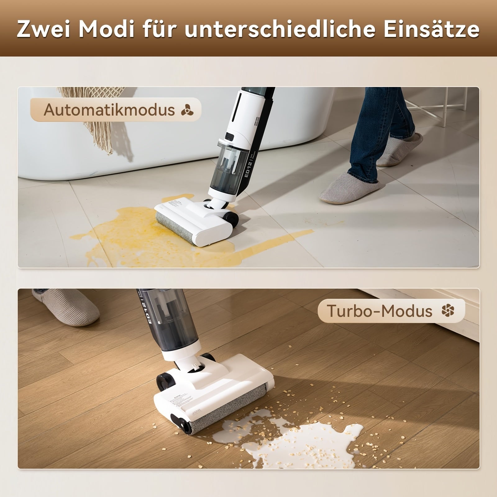 Lite Trocken- und Nassreinigungsmop, JONR ED12 Lite für Alltag und Zuhause – Detailansicht 8