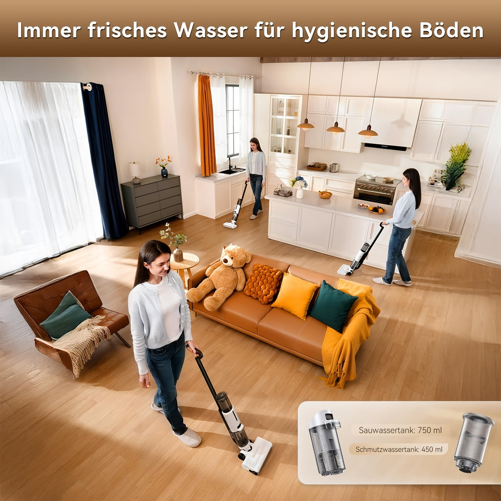 Lite Trocken- und Nassreinigungsmop, JONR ED12 Lite für Alltag und Zuhause – Detailansicht 11