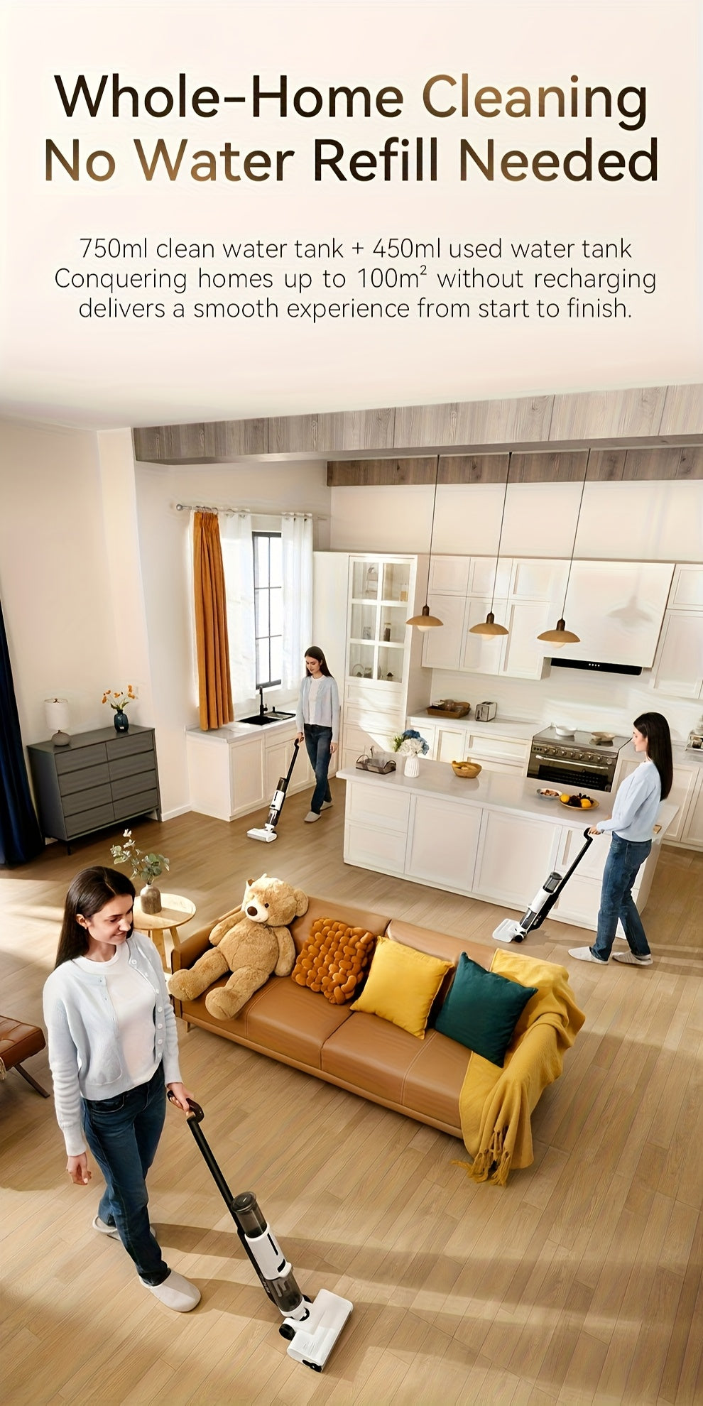 Lite Trocken- und Nassreinigungsmop, JONR ED12 Lite für Alltag und Zuhause – Detailansicht 17