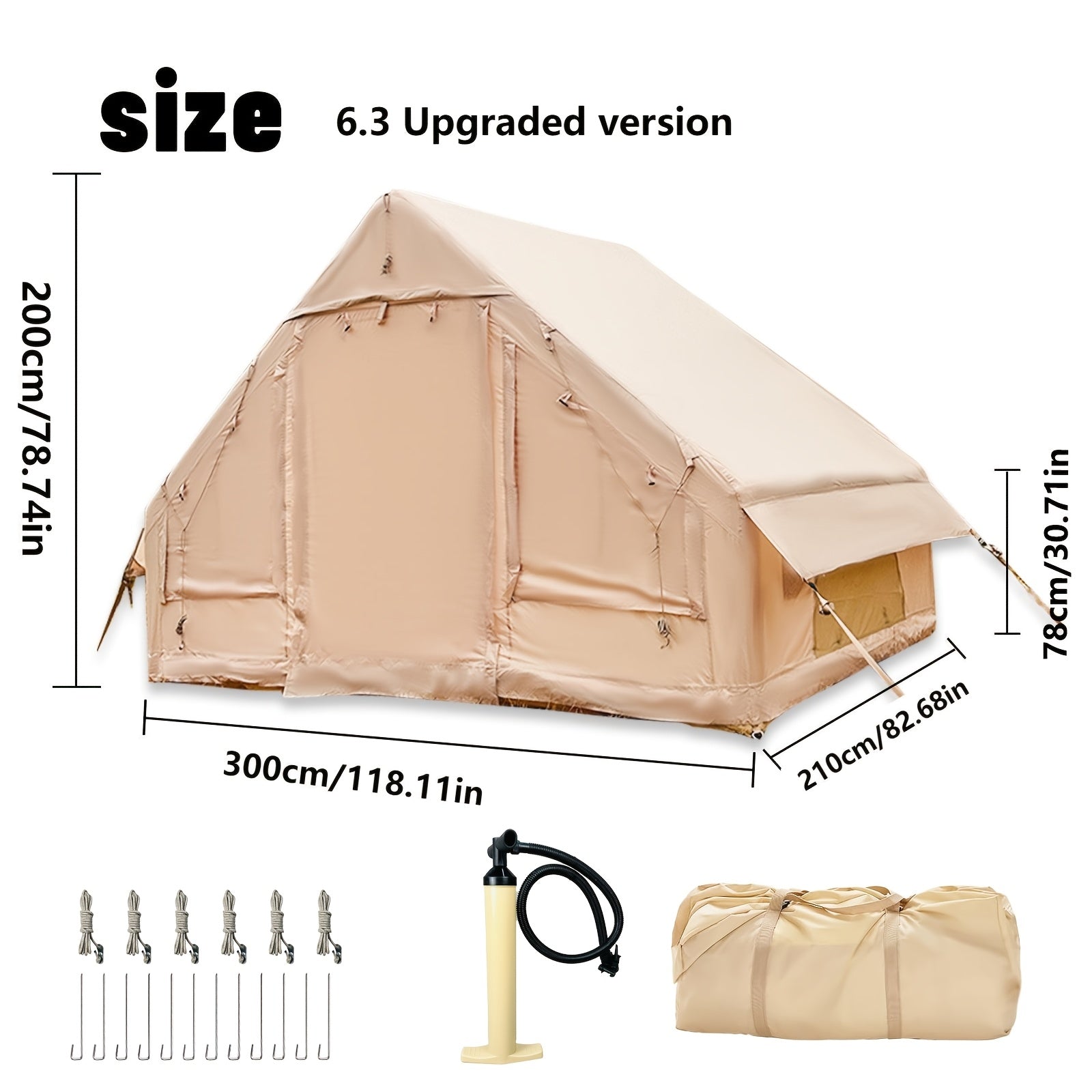 Luft-Skylight-Zelt, 4-6 für Camping und Reisen – Detailansicht 12
