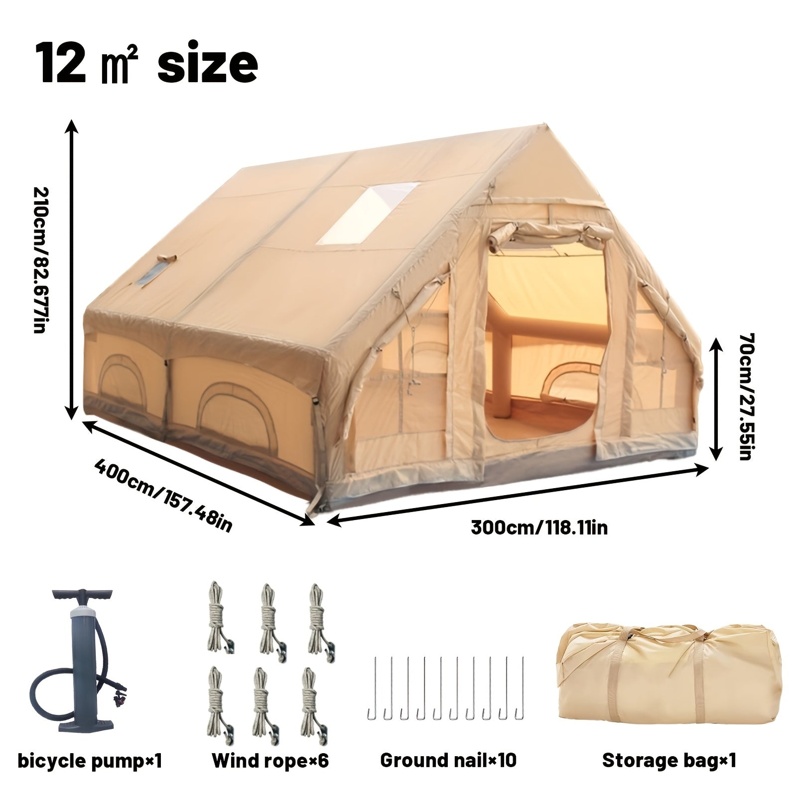 Luft-Skylight-Zelt, 4-6 für Camping und Reisen – Detailansicht 16