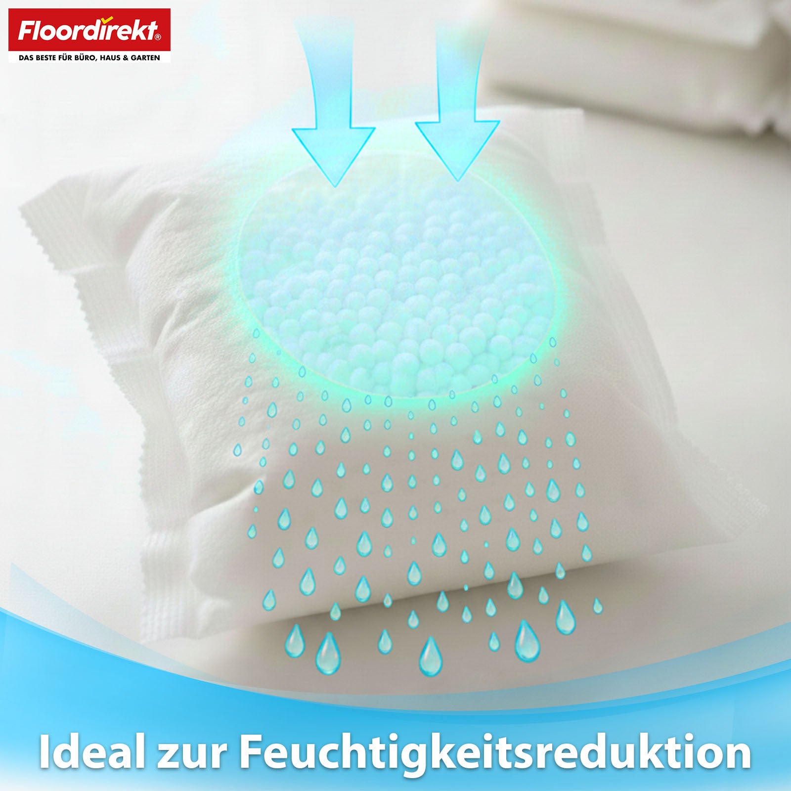 Luftentfeuchter Nachfüllpack Habo, 400g für Badezimmer und Haushalt – Detailansicht 4