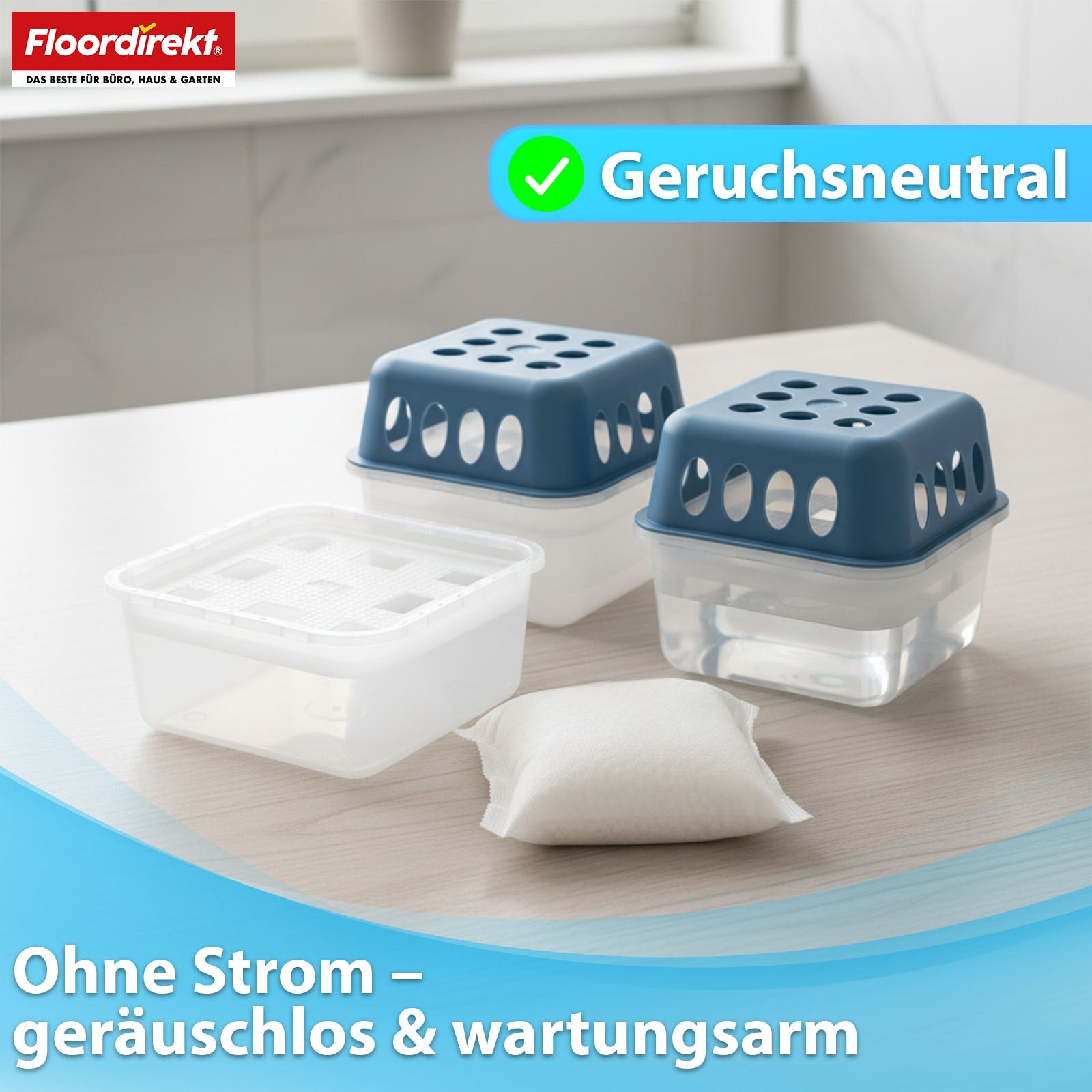 Luftentfeuchter Nachfüllpack Habo, 400g für Badezimmer und Haushalt – Detailansicht 5
