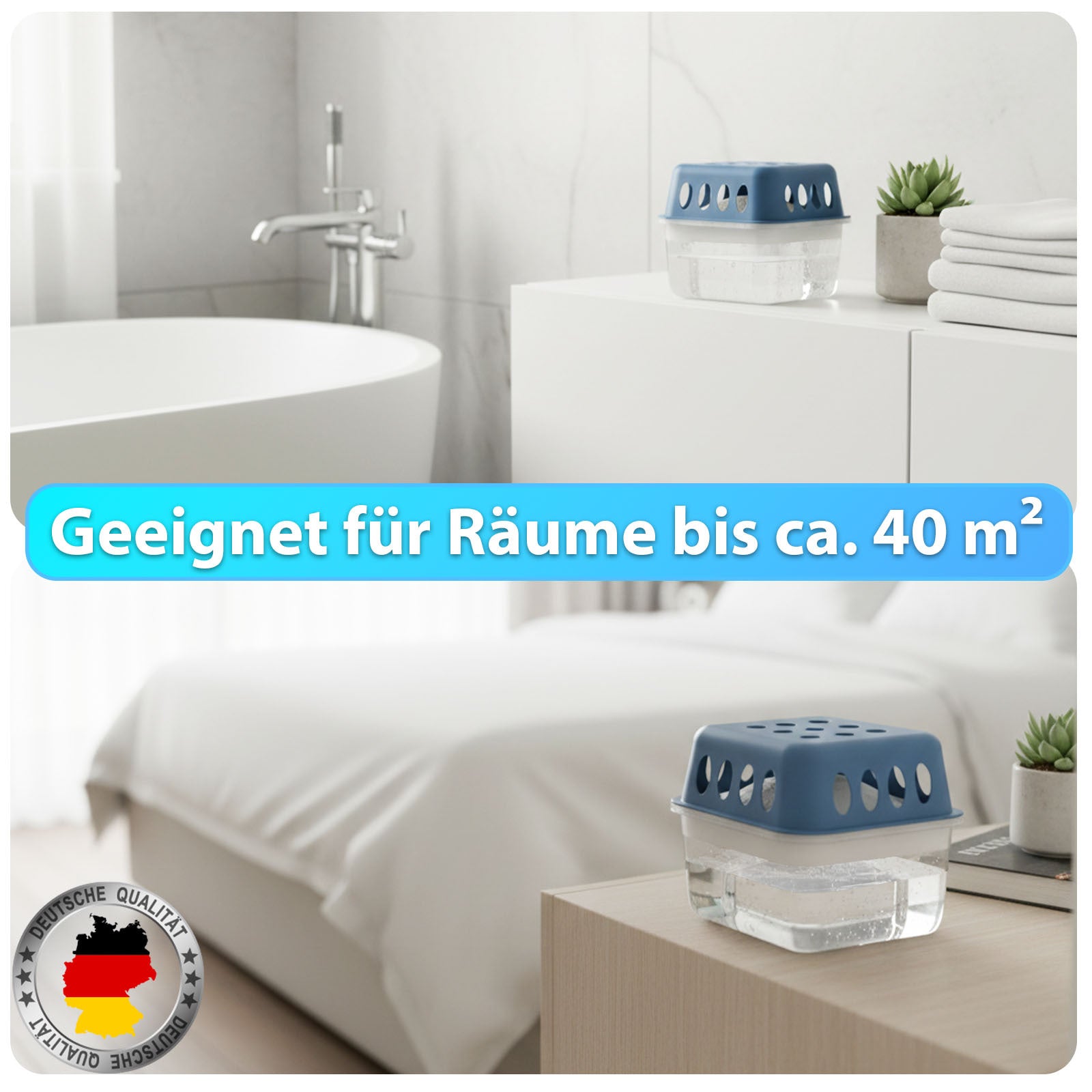 Luftentfeuchter Nachfüllpack Habo, 400g für Badezimmer und Haushalt – Detailansicht 8