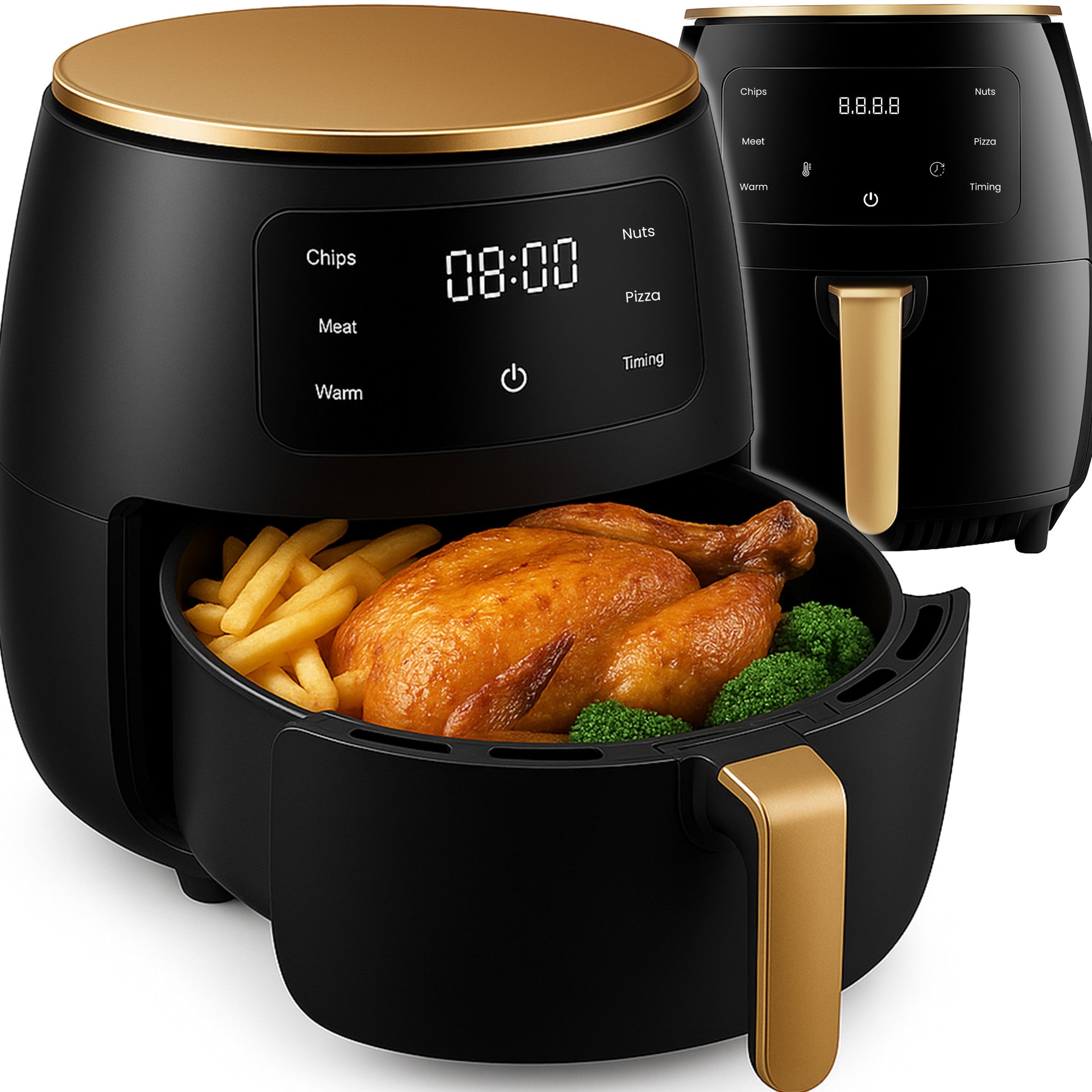 Luftfritteuse, 6L für Schlafzimmer und Bett – Hauptansicht
