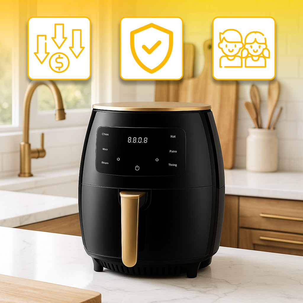 Luftfritteuse, 6L für Schlafzimmer und Bett – Detailansicht 10