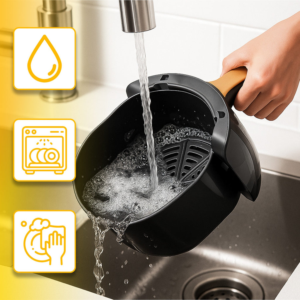 Luftfritteuse, 6L für Schlafzimmer und Bett – Detailansicht 18