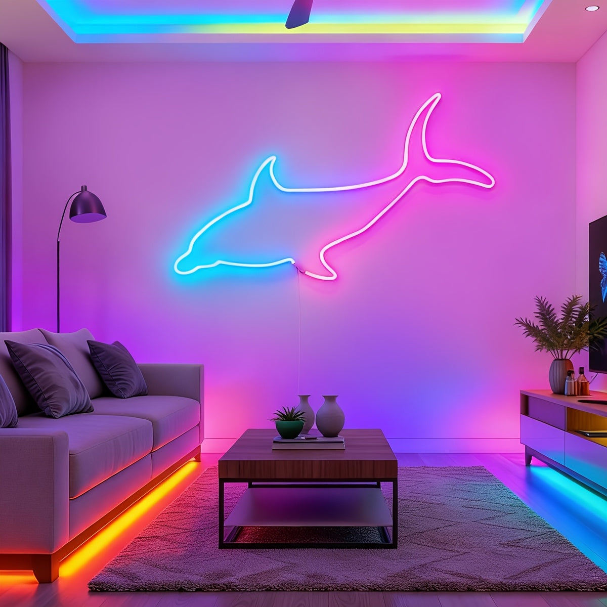 m LED Neon Seillichter, LED-Beleuchtung für Schlafzimmer und Bett – Detailansicht 16