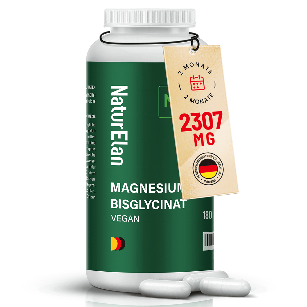 Magnesium Bisglycinat Kapseln für Muskeln und Pflege zu Hause – Hauptansicht