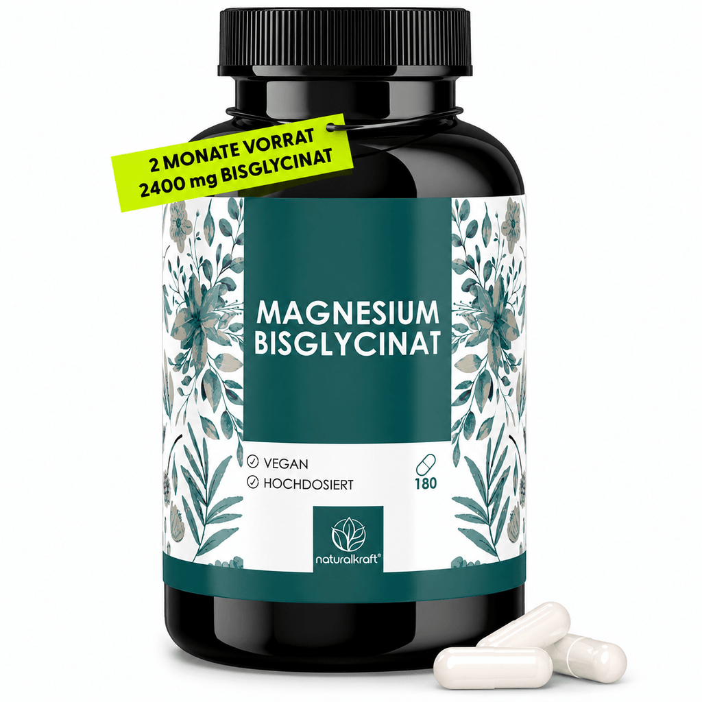 Magnesium Bisglycinat Kapseln für Pflege zu Hause und Alltag – Hauptansicht