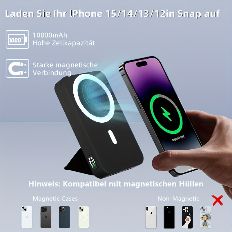 Magnetische Batterie, 10000mAh für iPhone 15 und 15 Plus – Hauptansicht