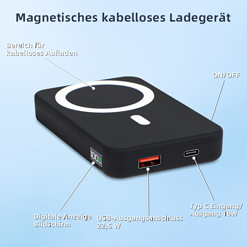 Magnetische Batterie, 10000mAh für iPhone 15 und 15 Plus – Detailansicht 7