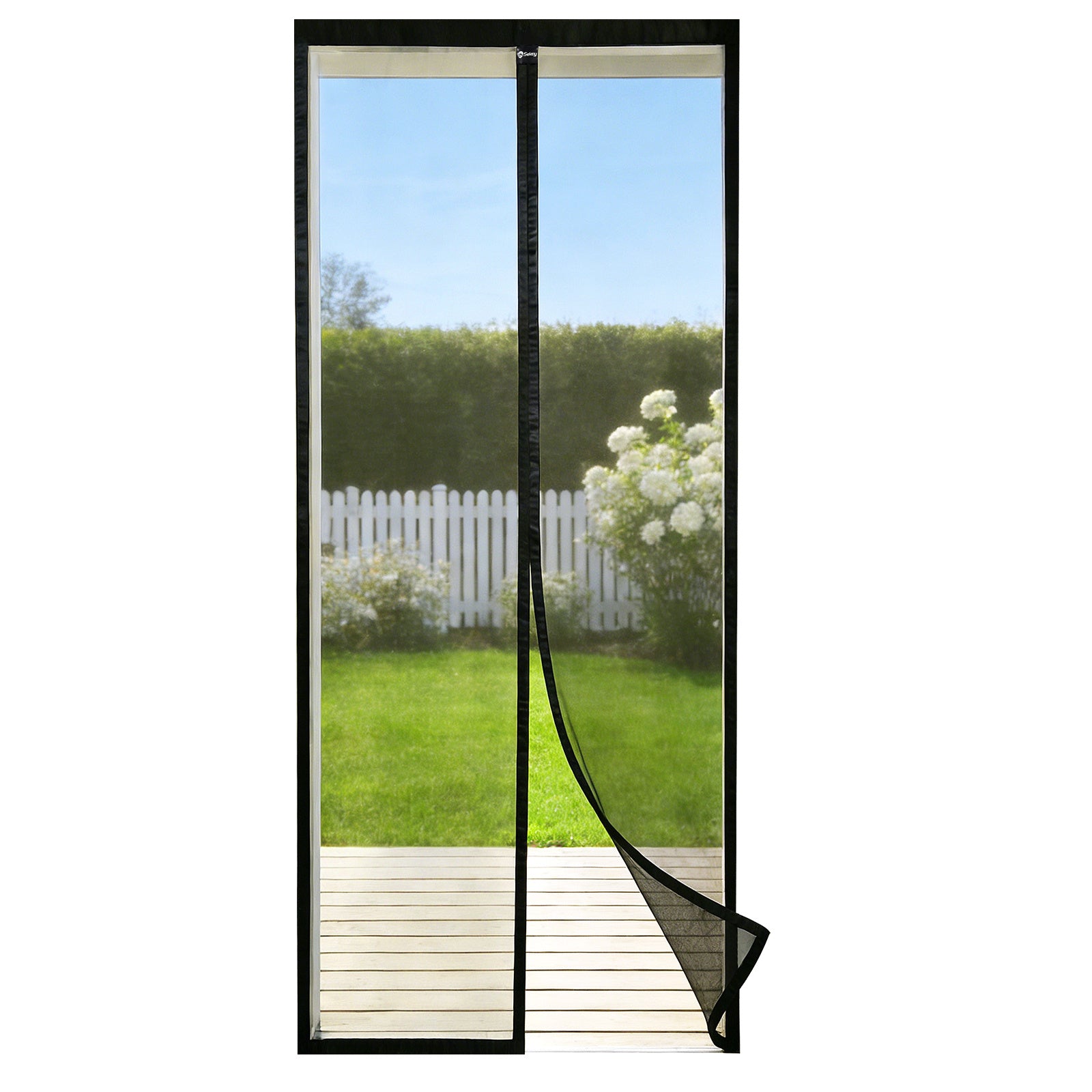 Magnetisches Moskitonetz, Schwarz für Garten und Terrasse – Hauptansicht