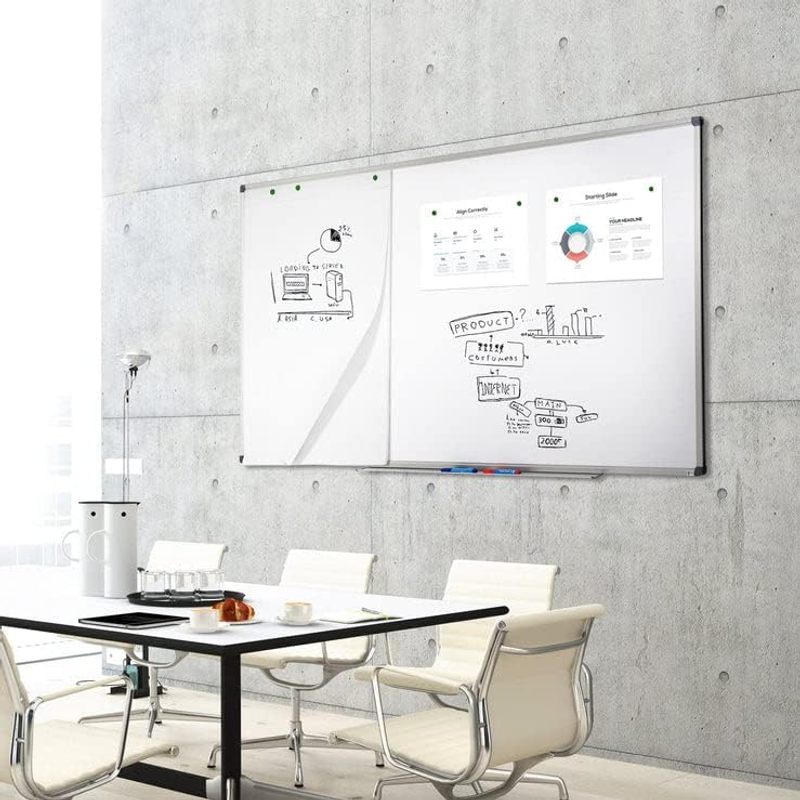 Magnetisches Whiteboard für Büro und Homeoffice – Detailansicht 4
