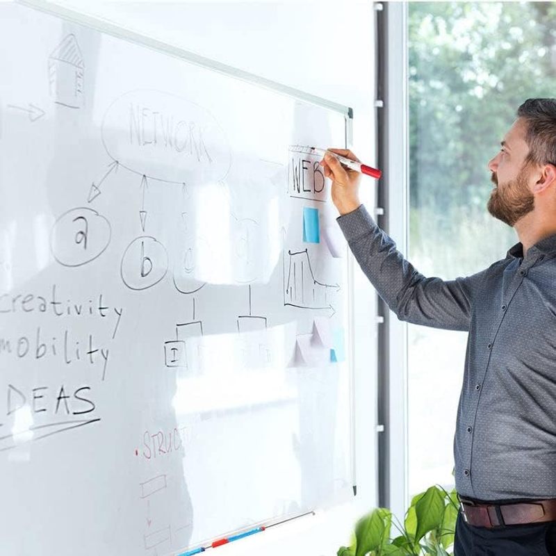 Magnetisches Whiteboard für Büro und Homeoffice – Detailansicht 11