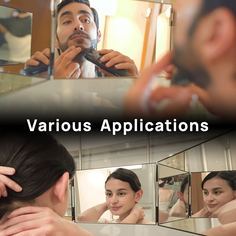 Make-up-Spiegel, 360° drehbar für Selbst-Haarschnitt und Pflege zu Hause – Detailansicht 2