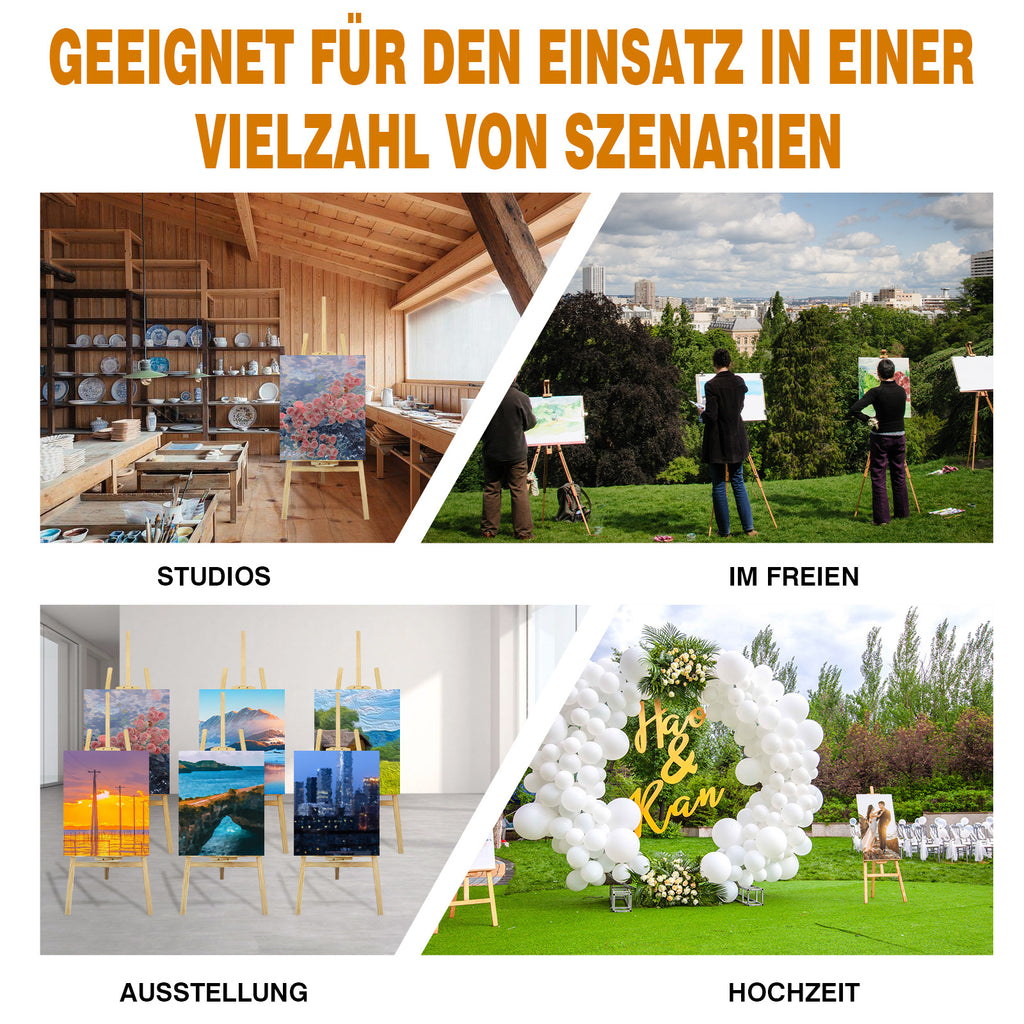 Malerstaffelei, Holz für Hobby und Kreativprojekte – Detailansicht 19