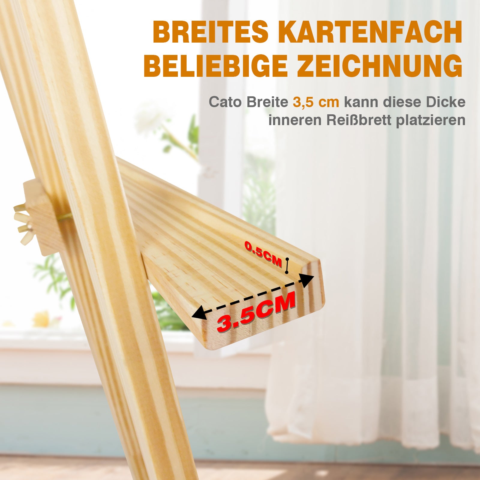 Malerstaffelei, Holz für Hobby und Kreativprojekte – Detailansicht 20