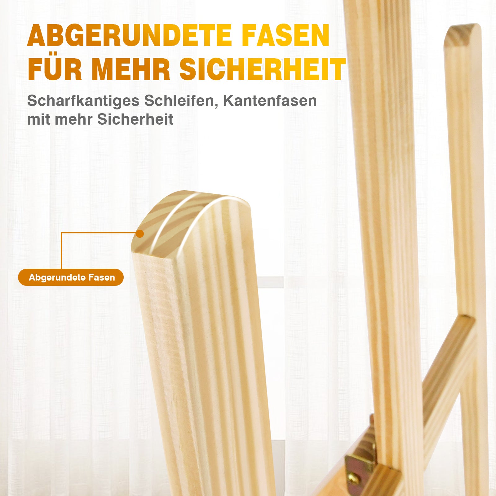 Malerstaffelei, Holz für Hobby und Kreativprojekte – Detailansicht 22