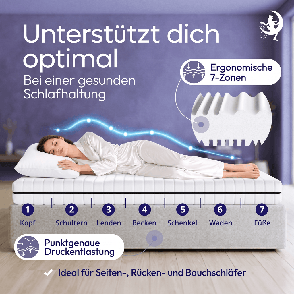 Matratze, 15 CM für Schlafzimmer und erholsamen Schlaf – Detailansicht 5