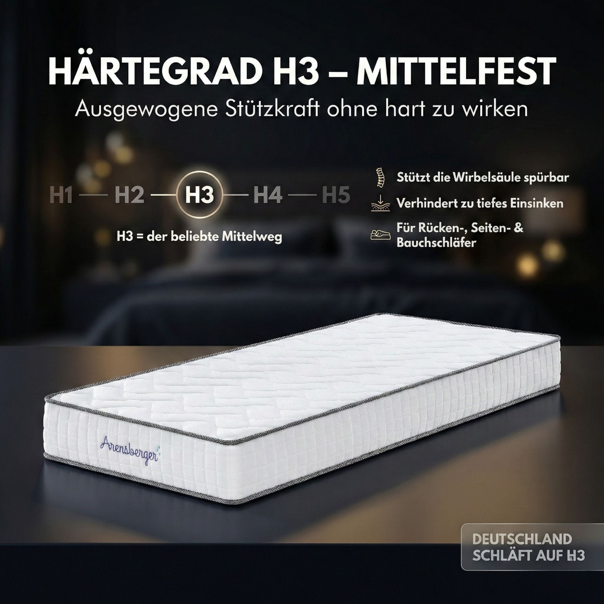 Matratze, 20 cm für erholsamen Schlaf – Detailansicht 3