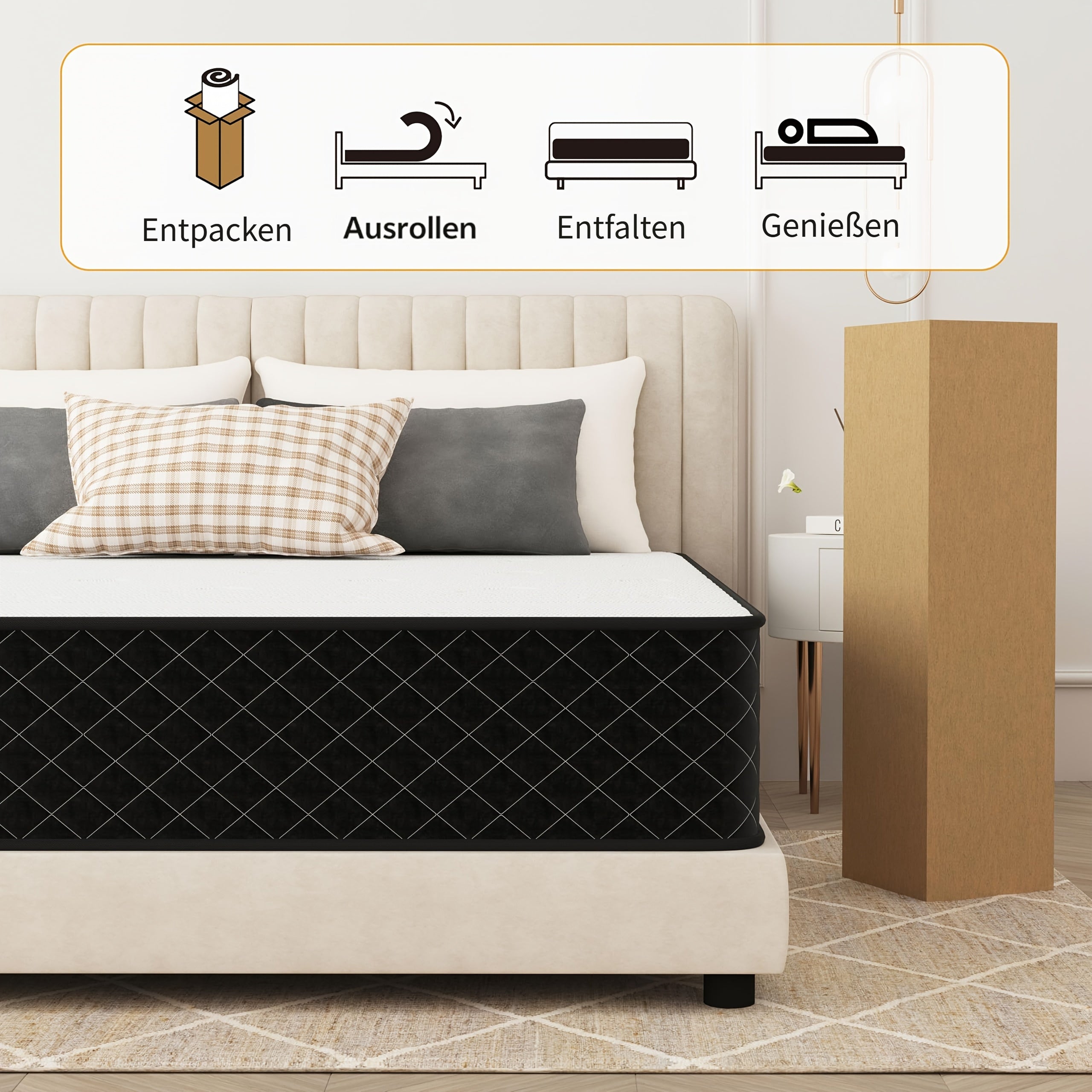 Matratze, 90*200*20cm für Schlafzimmer – Detailansicht 7